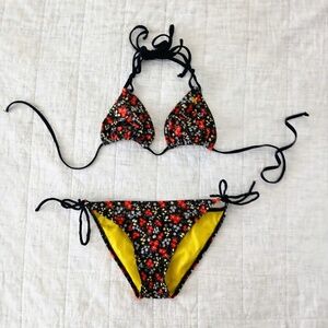 Hurley Flower Print Bikini